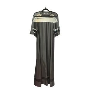 Gothic Dark Fantasy Vibes Sheer Panel Maxi Dress XL NWOT
